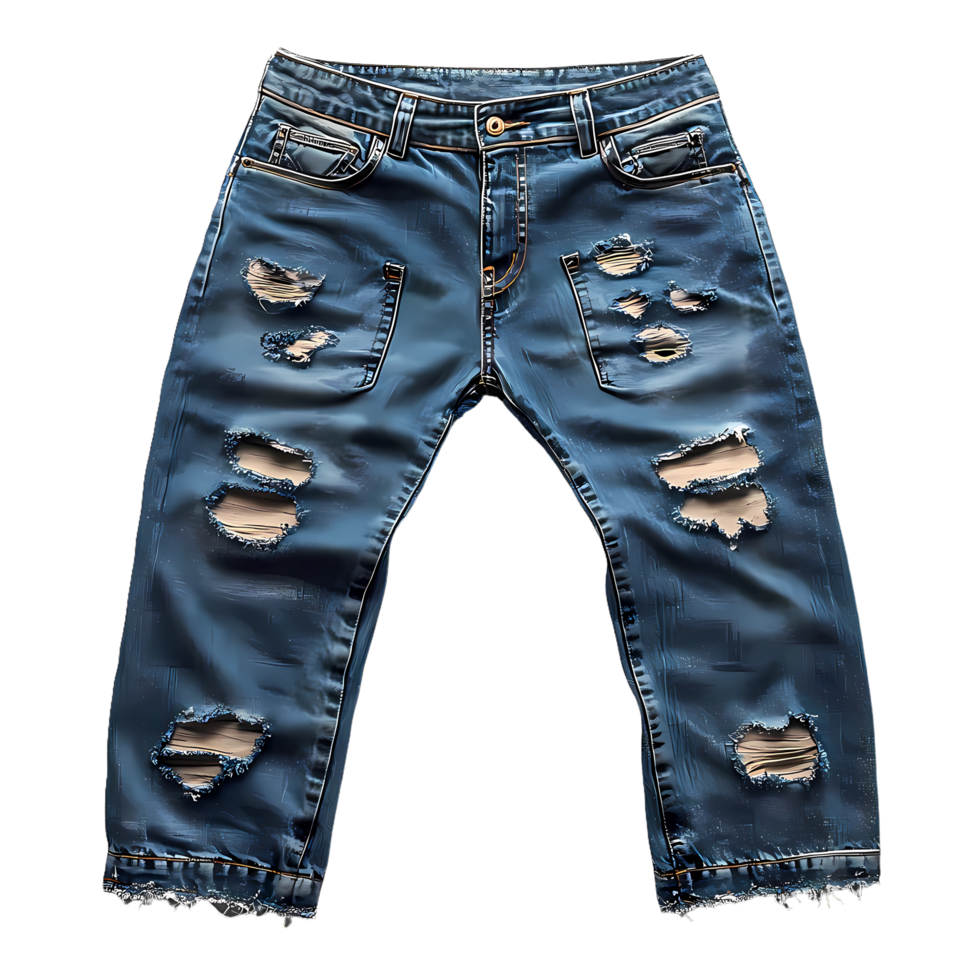 denim jeans isolated at transpaent background png