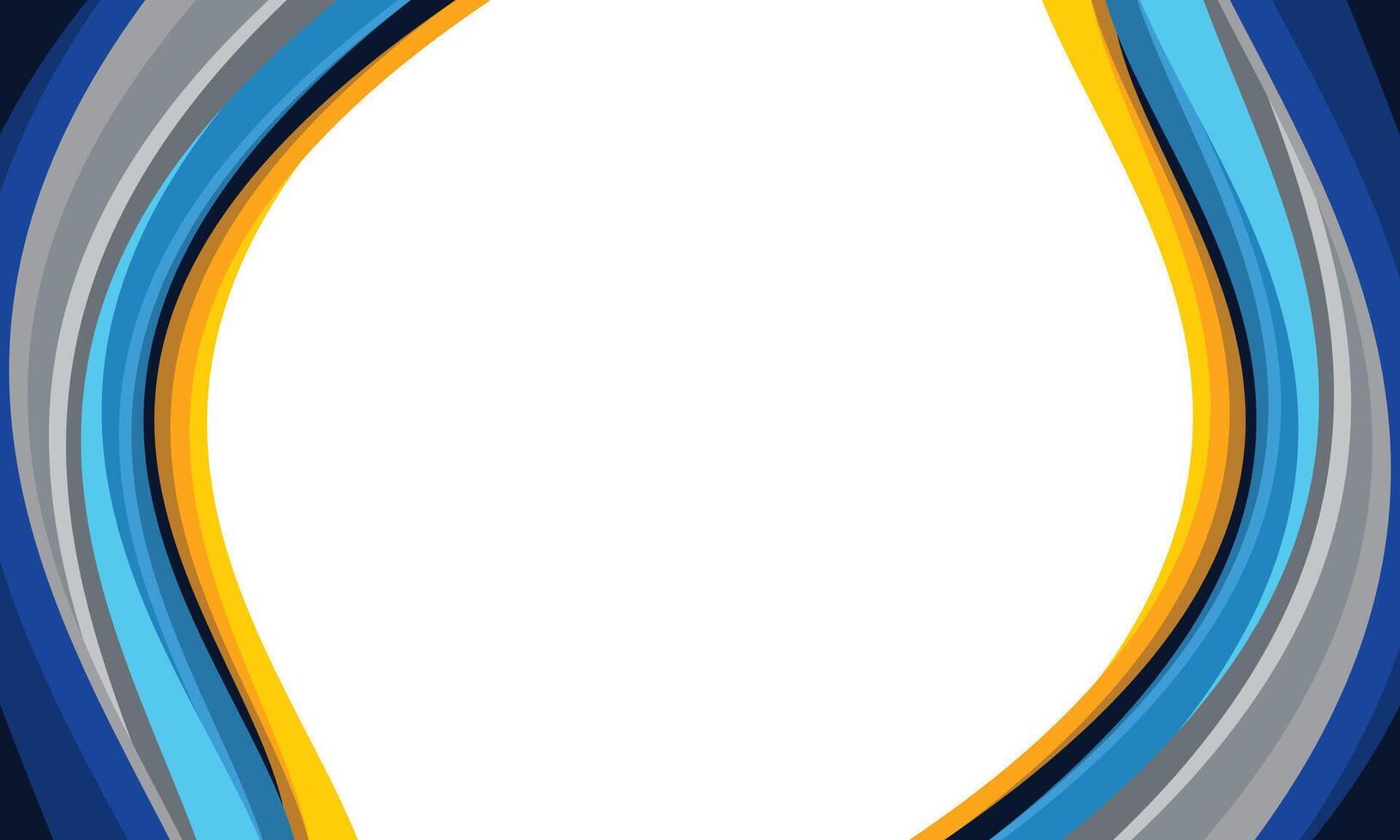cool abstract background wave corner for frame vector