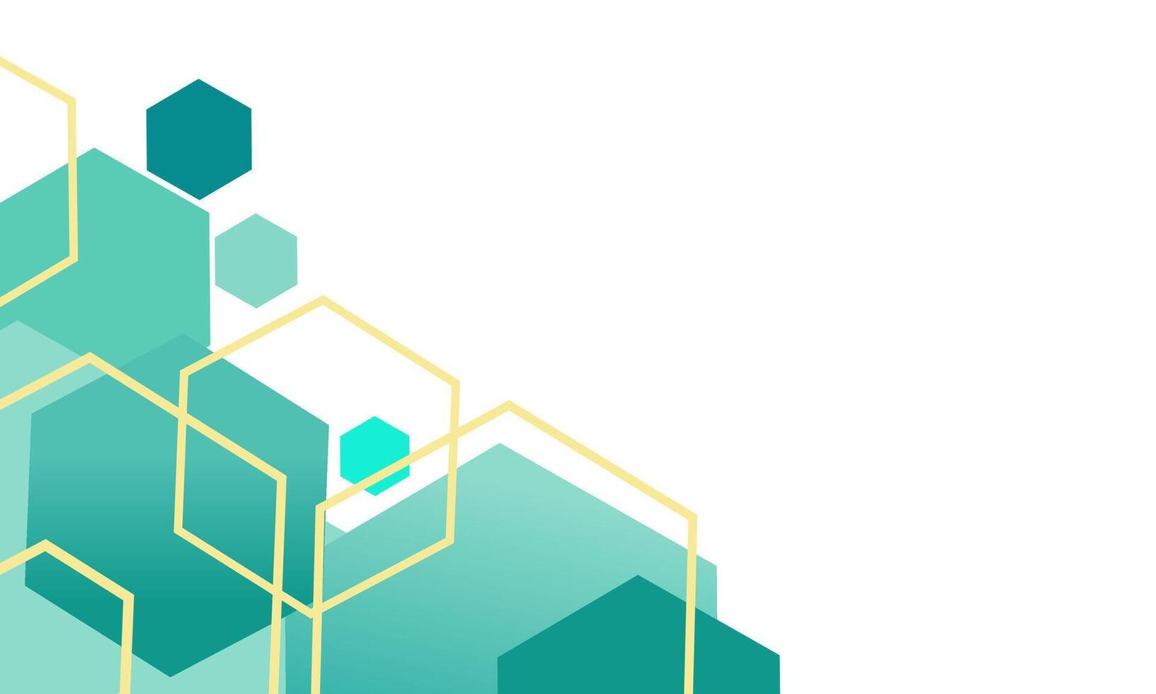 modern hexagon shaped background for frame editing material vector