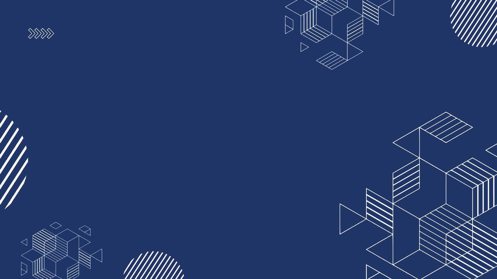 Blue and White Geometric Blue and White Geometric Business Zoom Virtual Background. vector