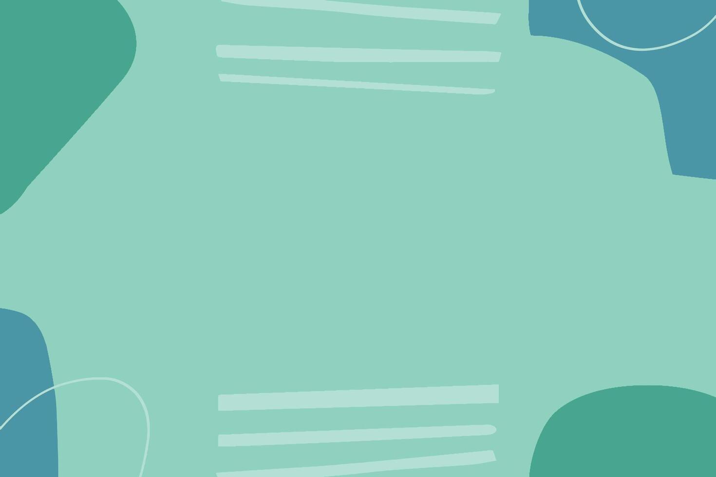 Green Abstract Blob Illustration Link Tree Background. vector