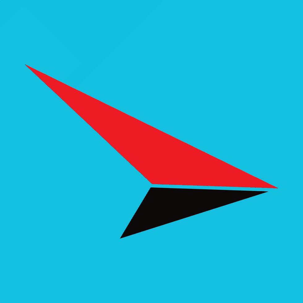 Red and Black Bold Logistics Logo. vector