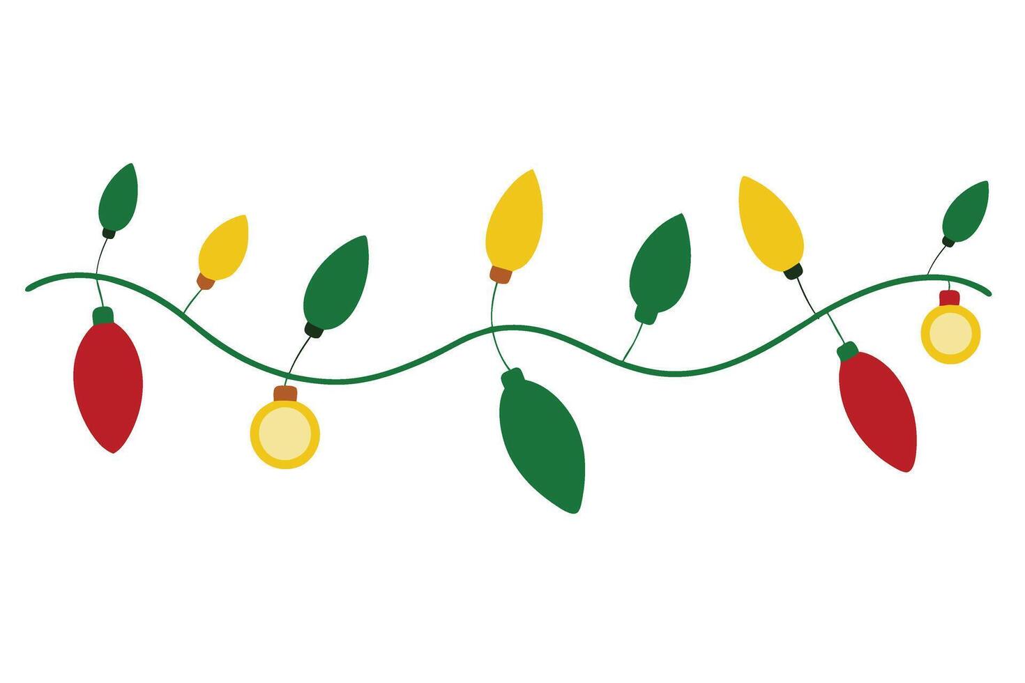 generate a Christmas lights free download vector