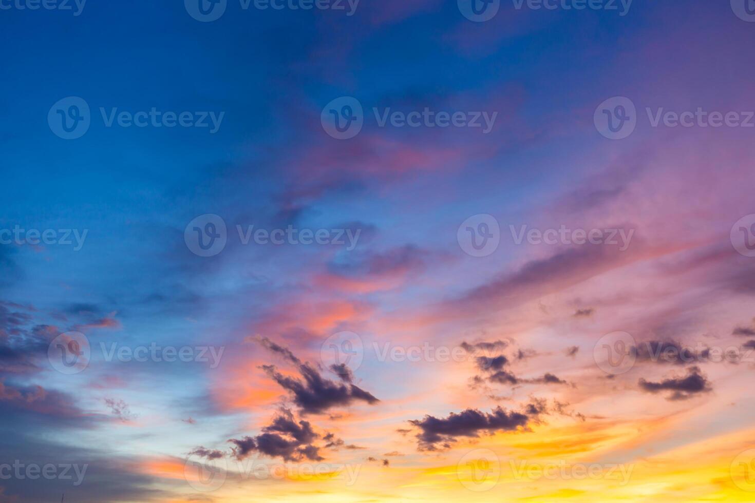 Light of twilight sky photo