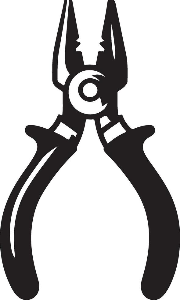 Pliers tool use for various mechanical work vector