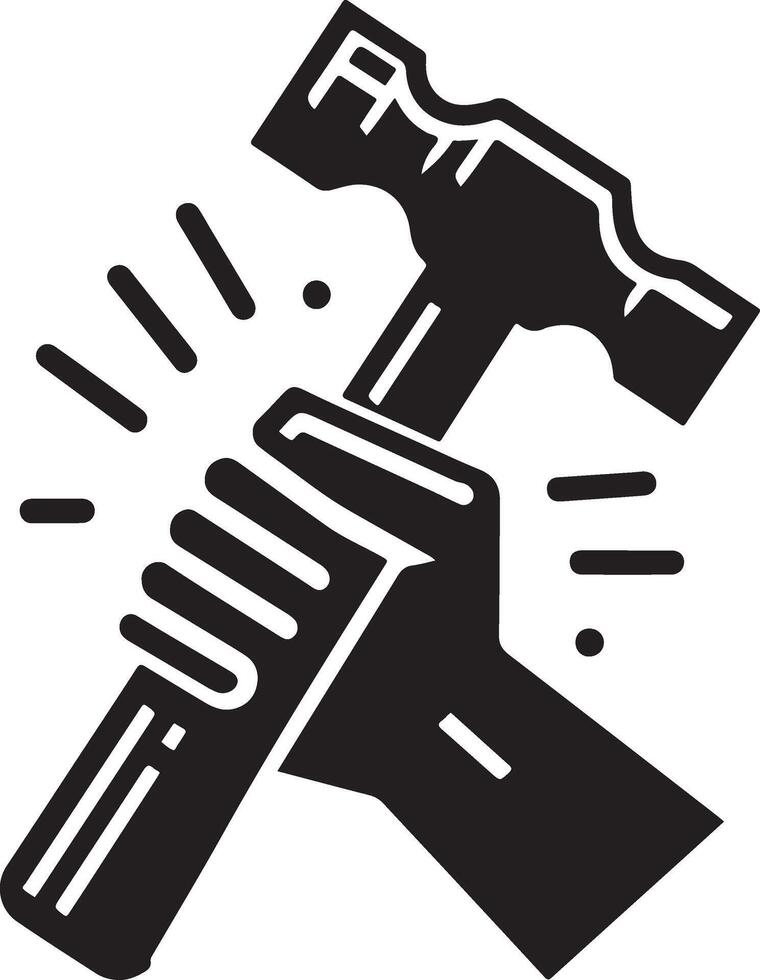 Sledgehammer on white background. vector