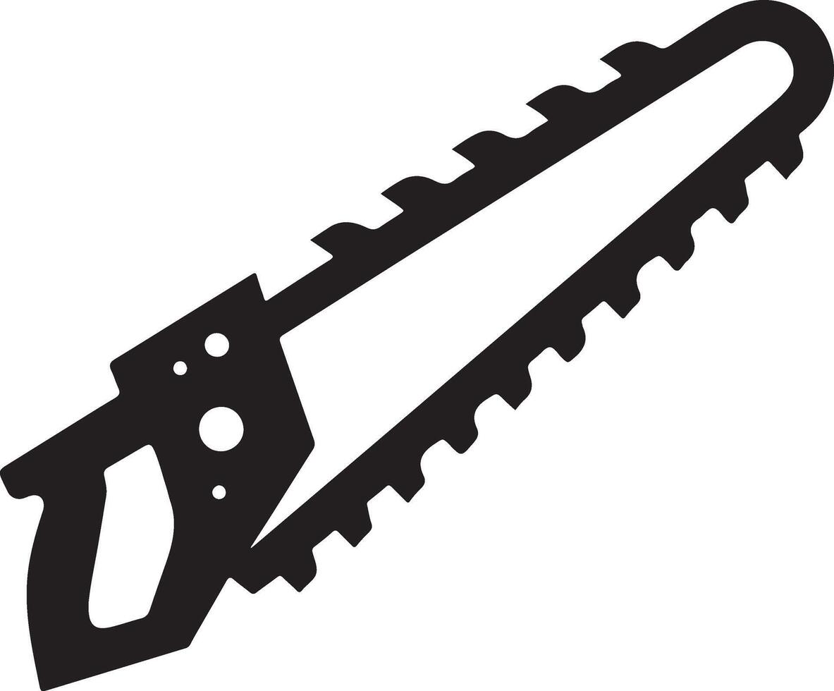 Simple saw icon. vector
