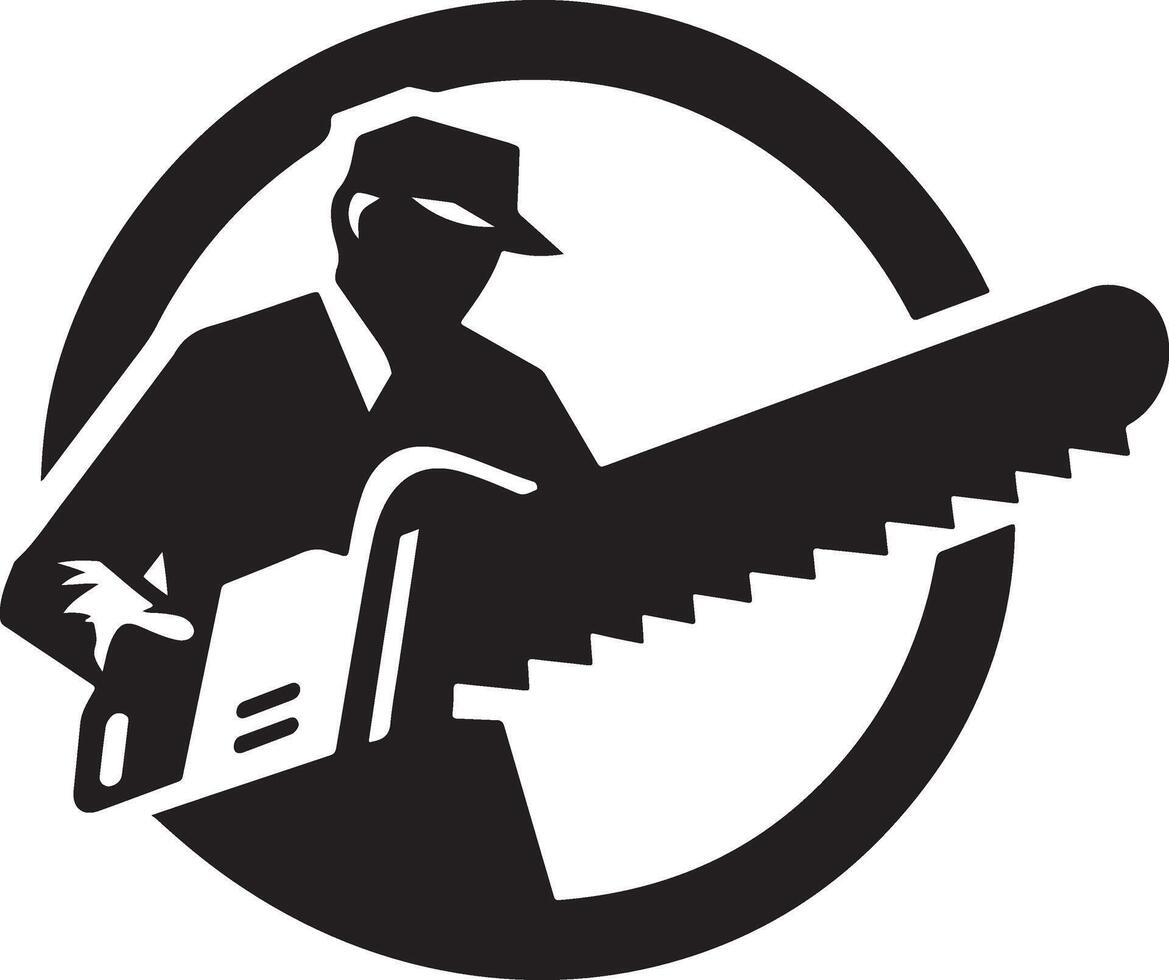 Saw icon tool silhouette. vector