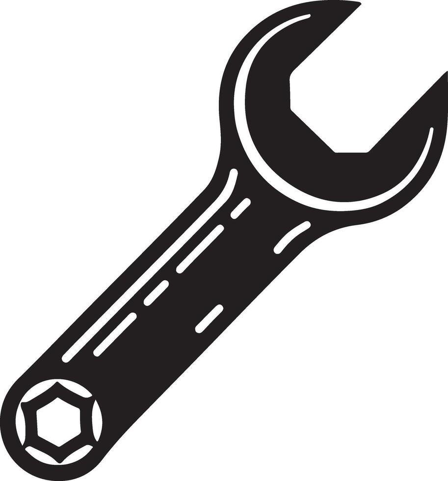 Construction tool wrench vector