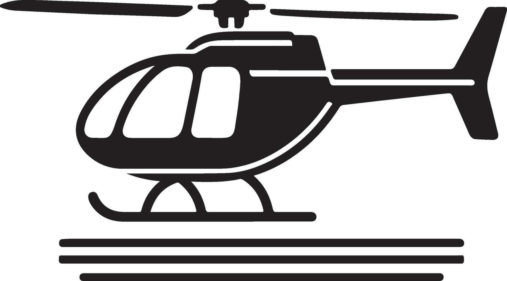 High quality chopper drawing. vector