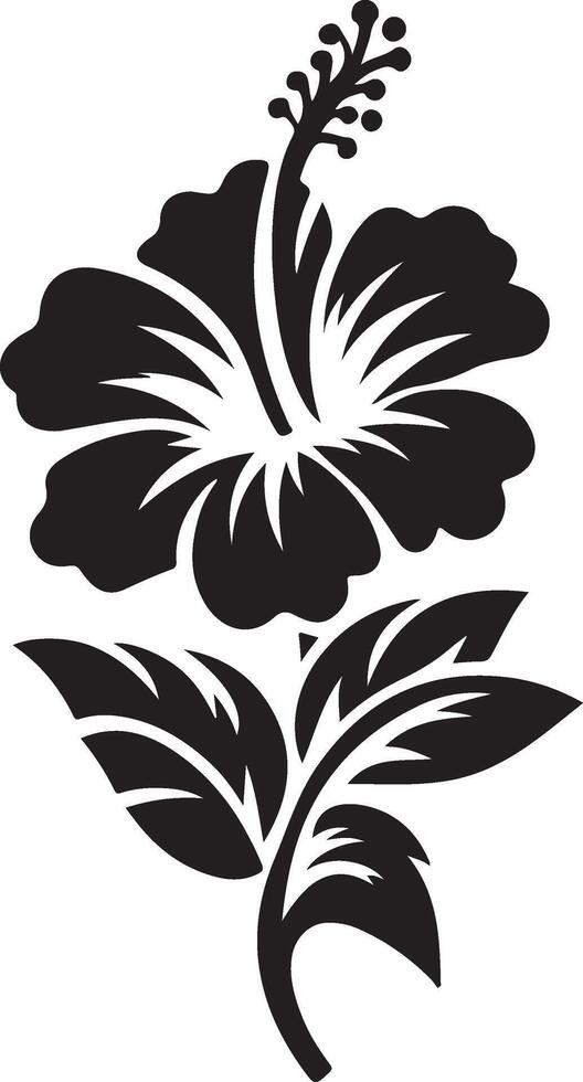 Elegence hibiscus flower vector