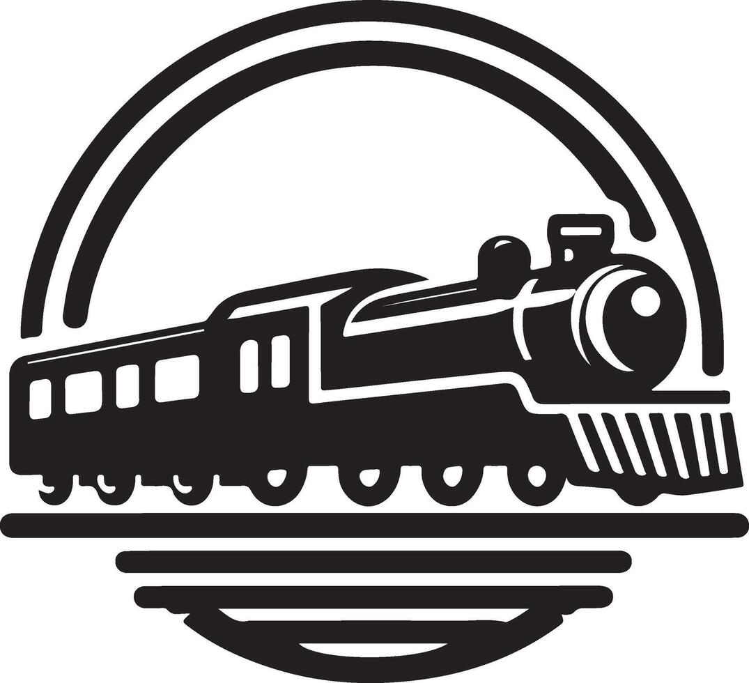 Old train in 1900s vector