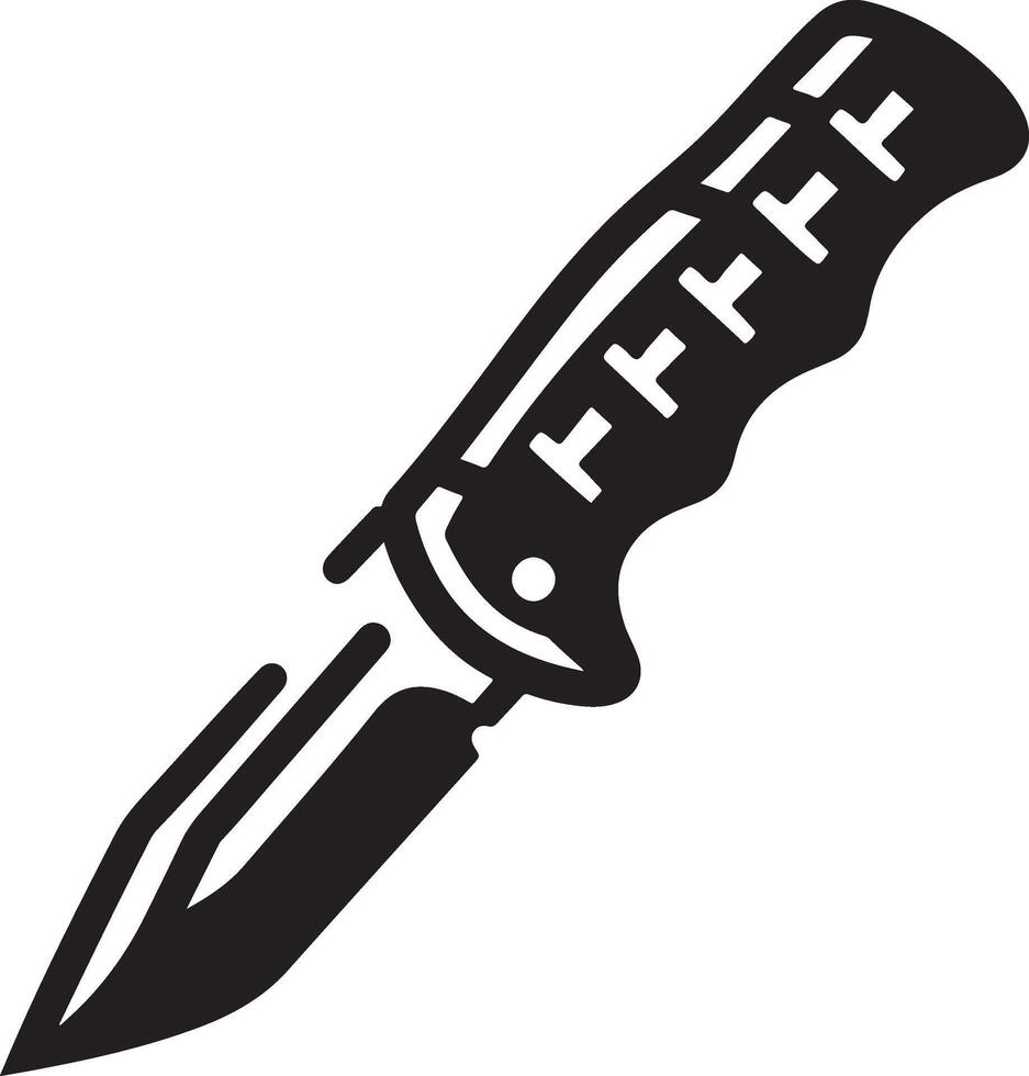 Utility knife for hunting. vector