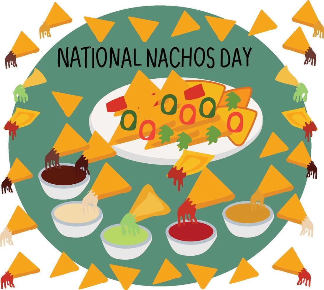 National nachos day vector