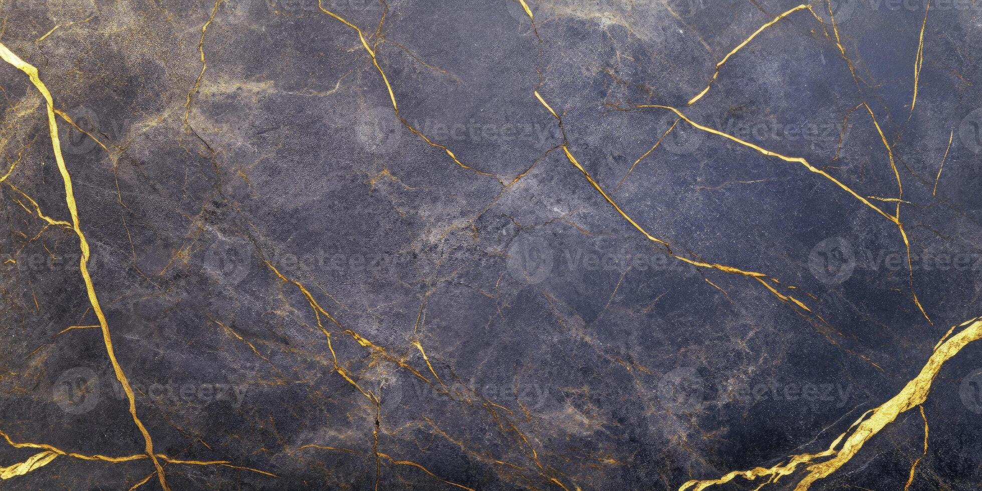 dark brown marble with gold veins texture background photo