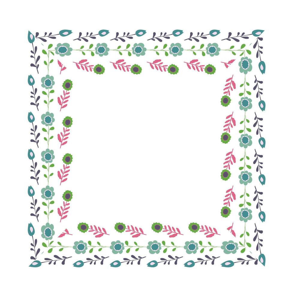 Floral frame. design element. vector