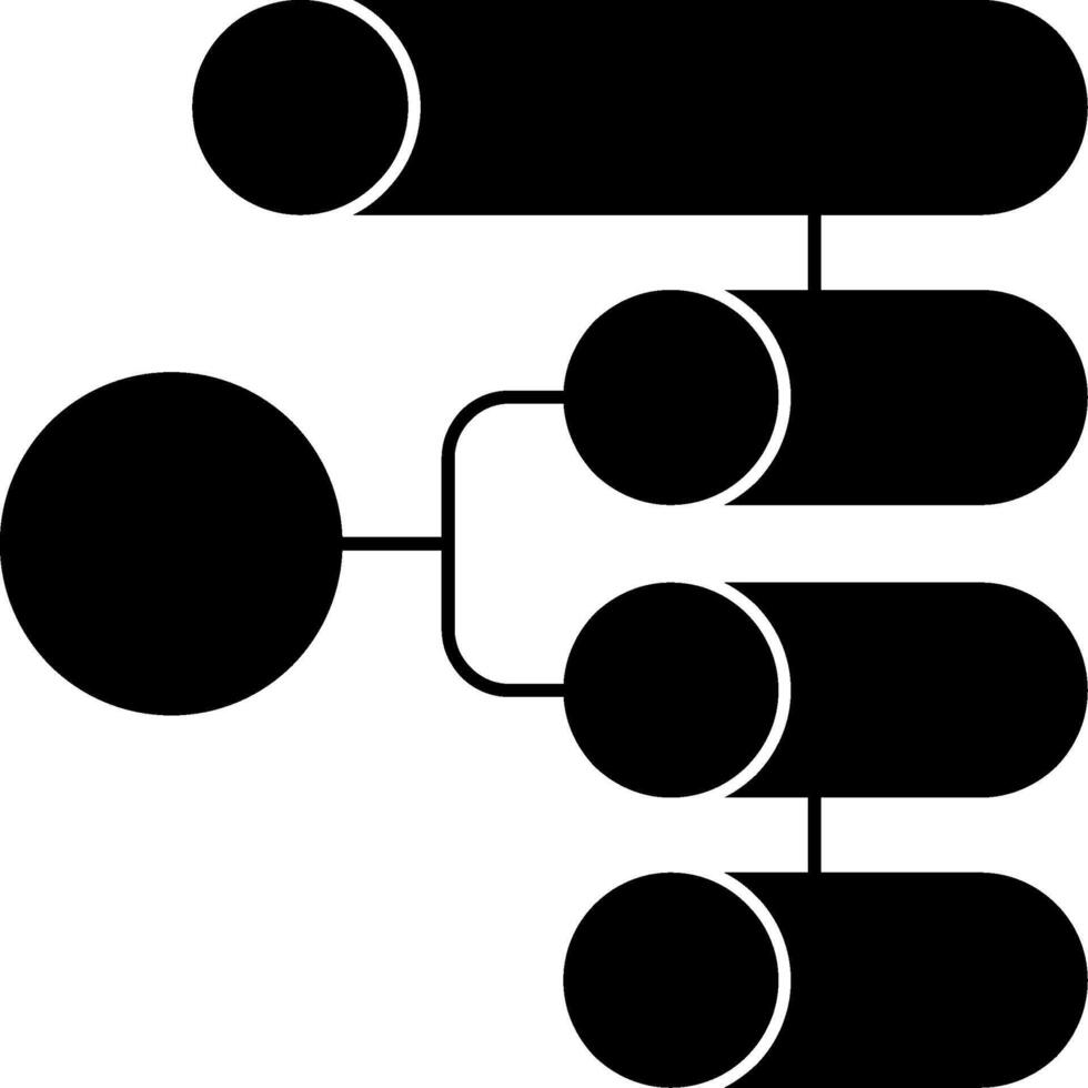 A family tree with four circles and two circles vector