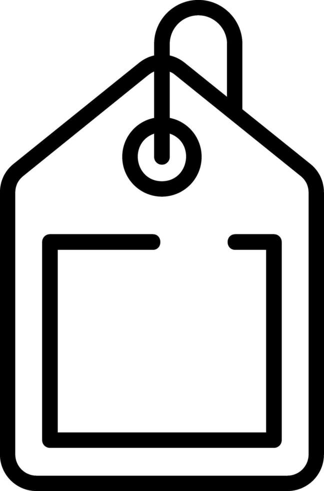 Discount Tag Outline Style Icon vector