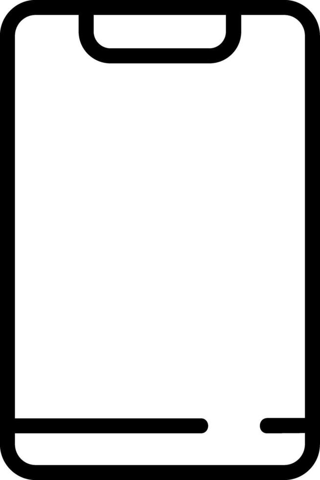 Mobile Phone Outline Style Icon vector