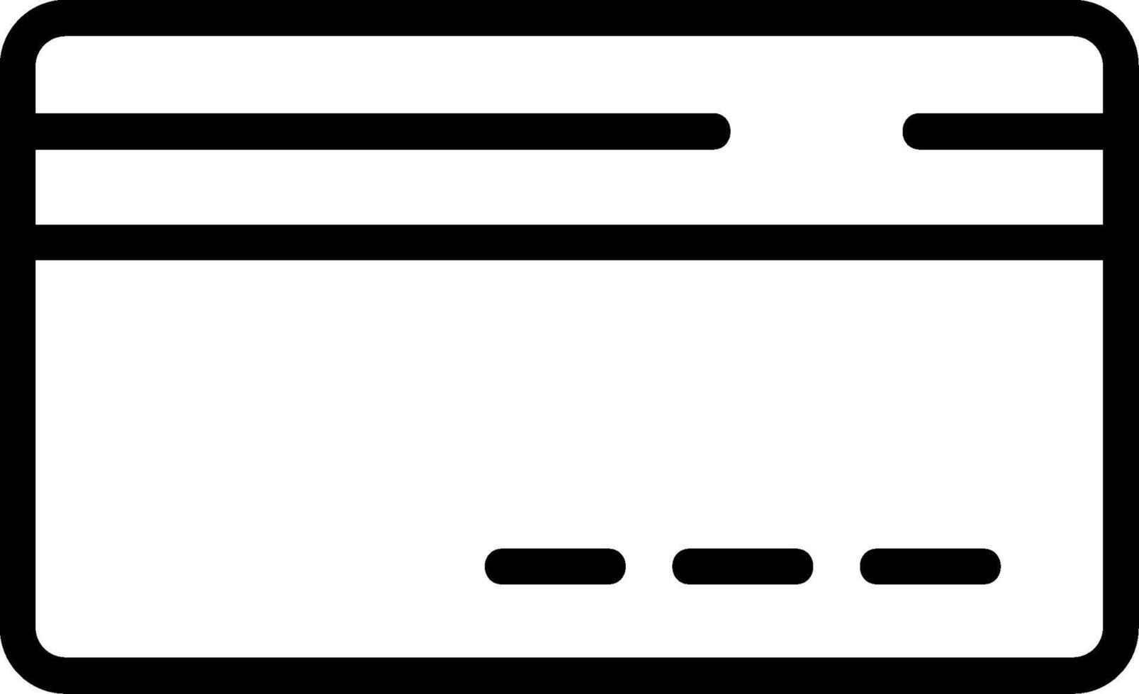 Credit Card Outline Style Icon vector