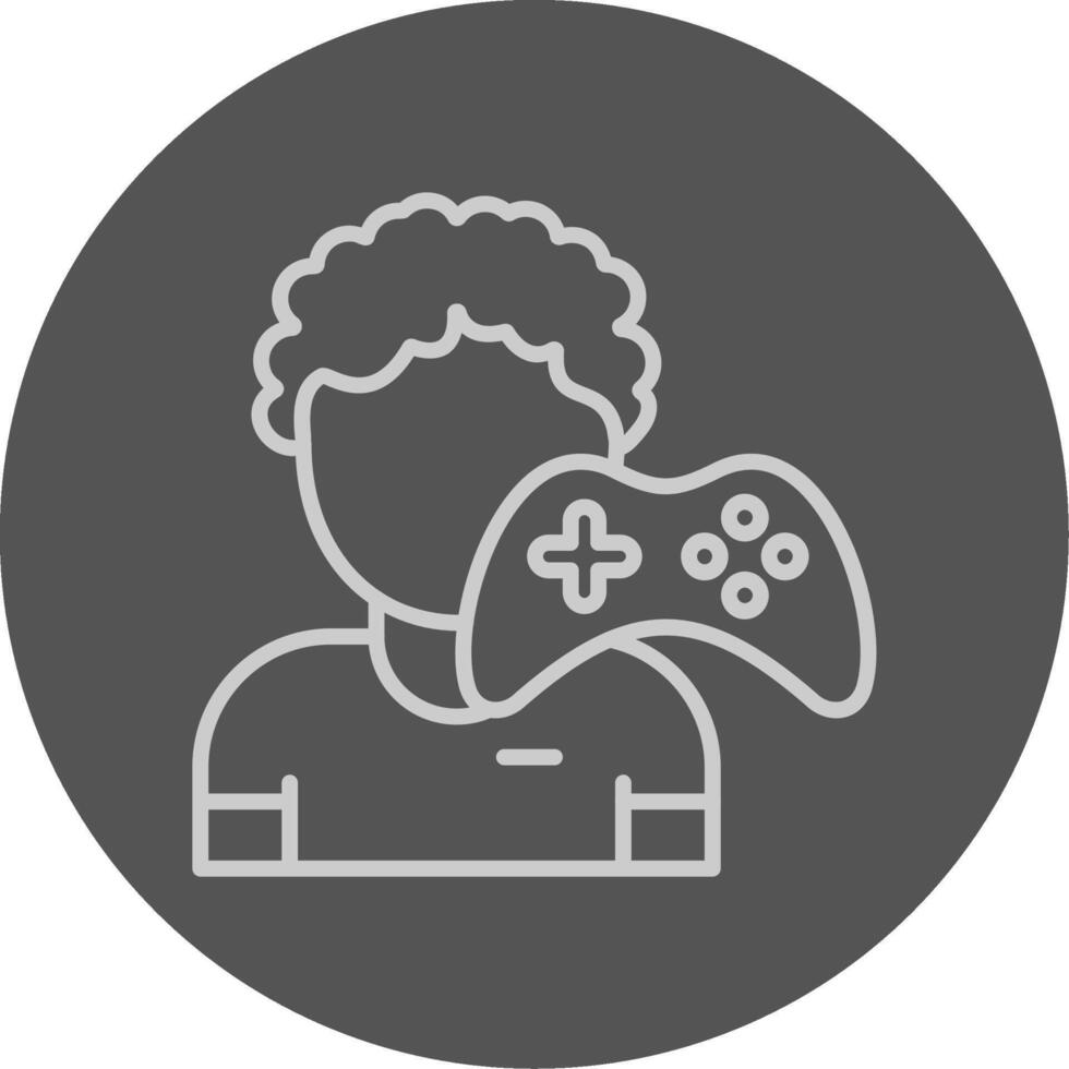 A man with a controller in his hand vector