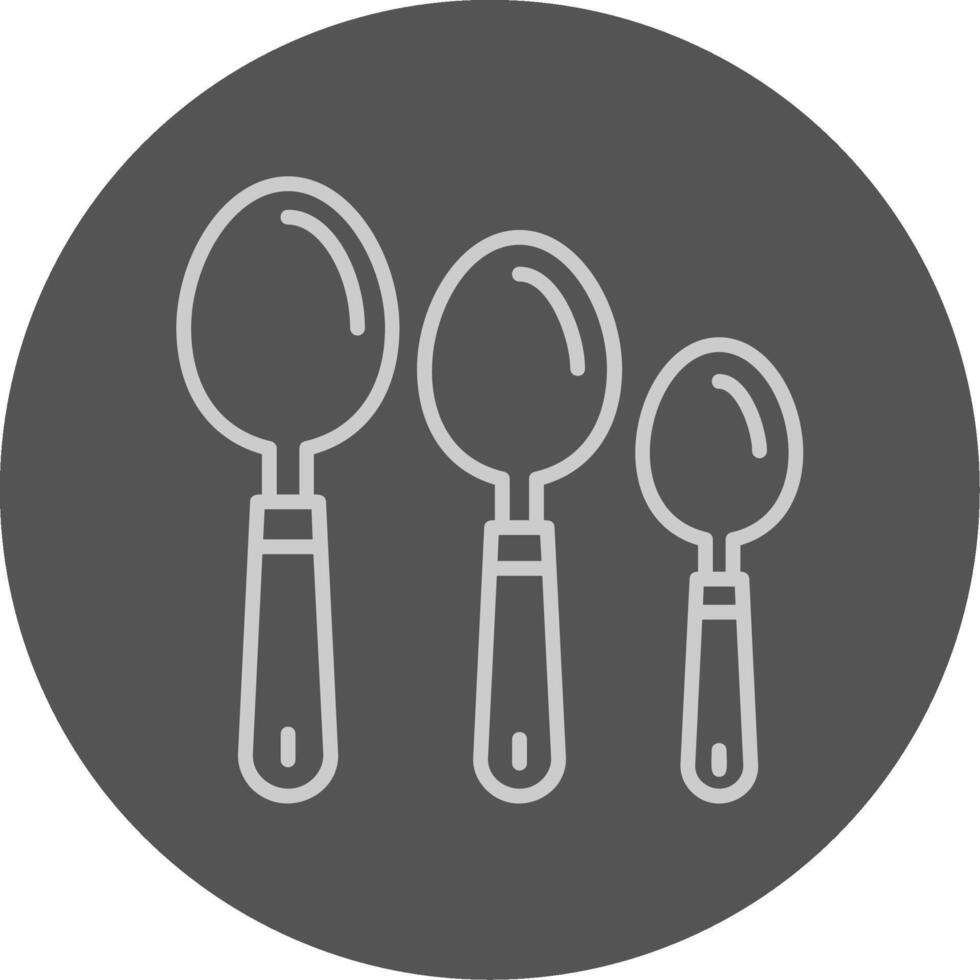 Spoons and forks line icon illustration vector