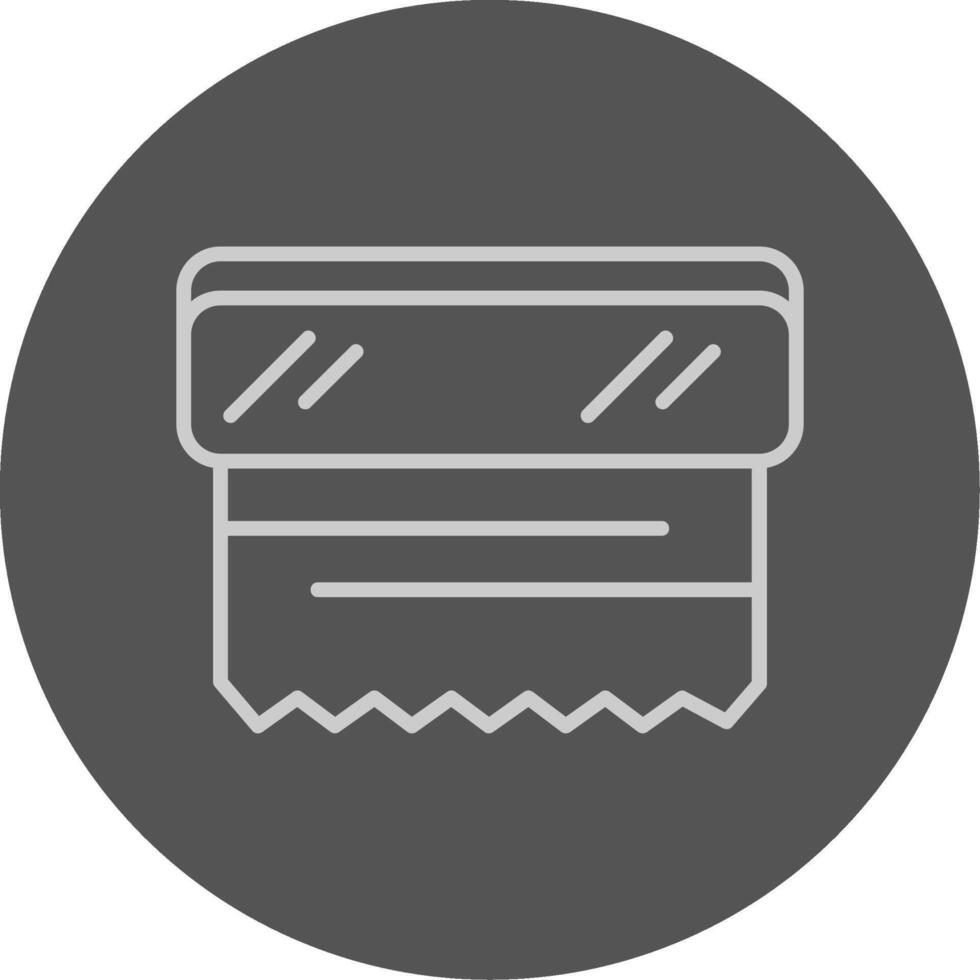 A black and white icon of a curtain vector