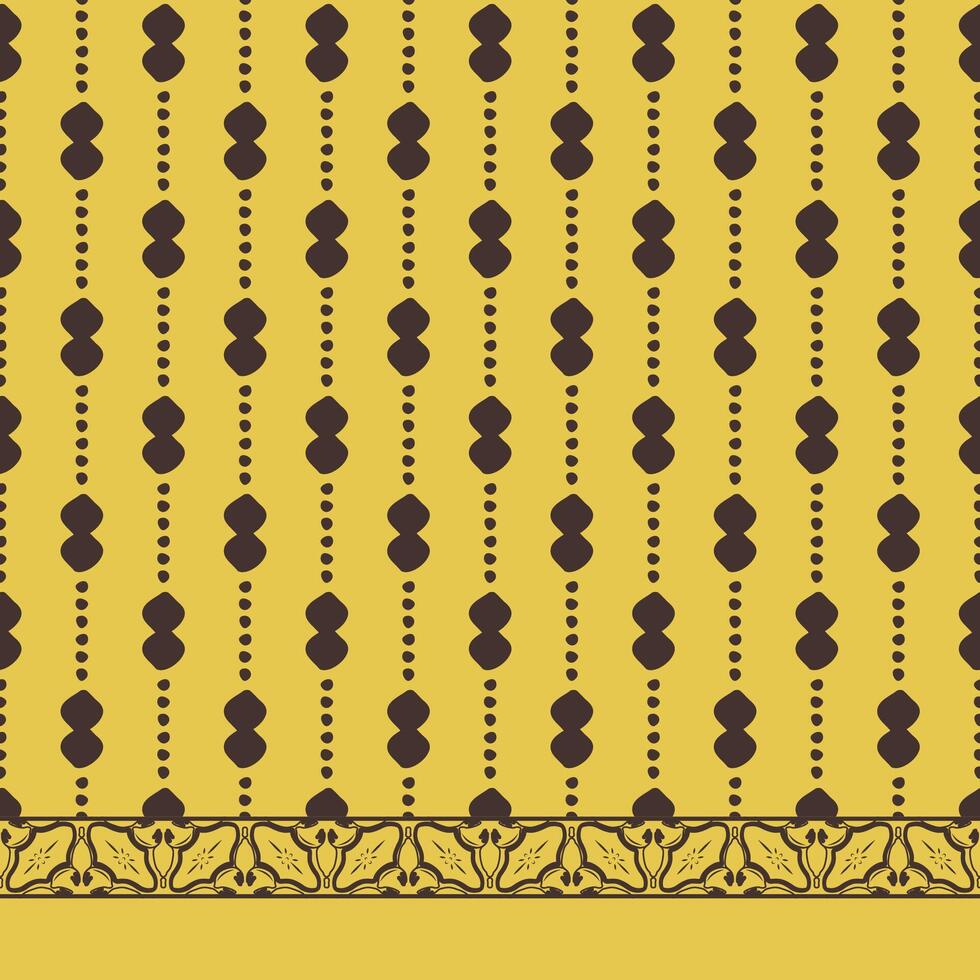 batik ornament abstract fabric pattern vector