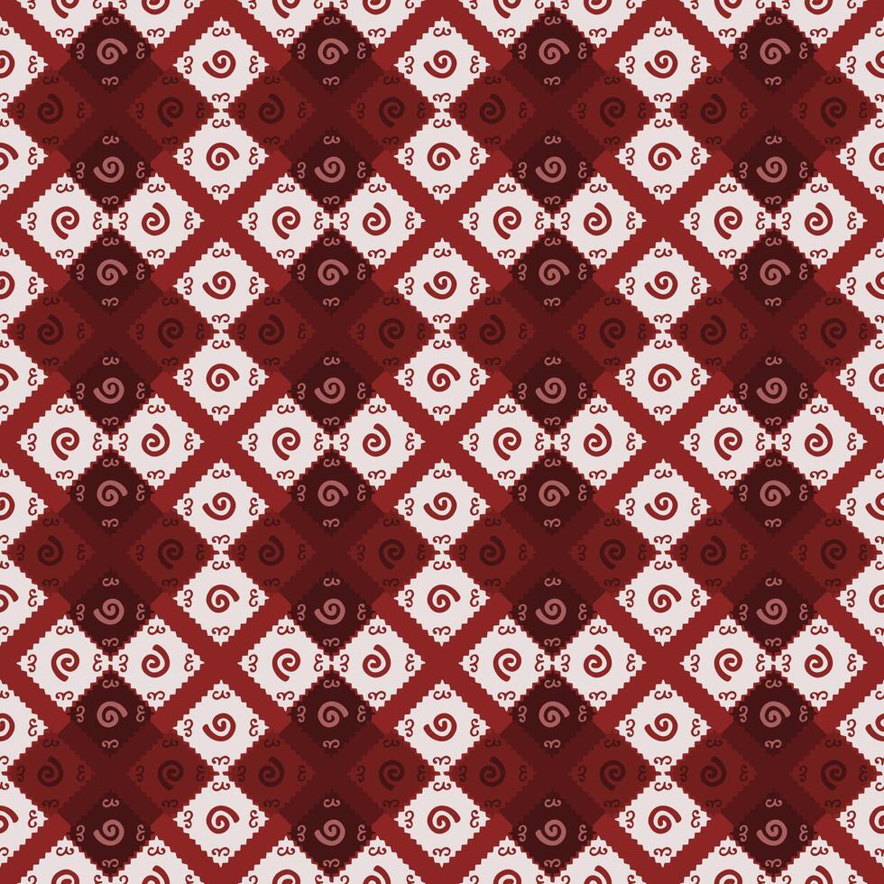 abstract diagonal square batik pattern vector