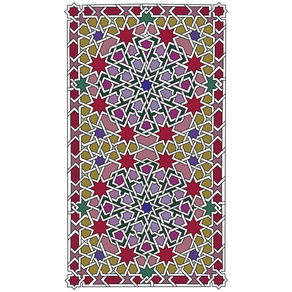 Medieval Illuminated Manuscript Patterns With Geometric Shape Creative Abstract Geometric vector