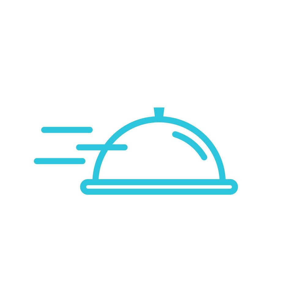 Food catering delivery service icon. Isolated on white background. From blue icon set. vector
