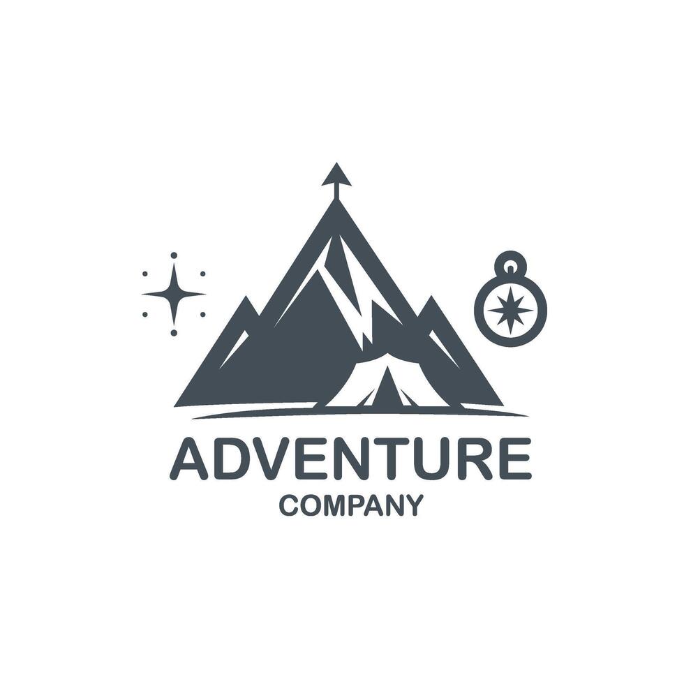 adventure company logo design vector