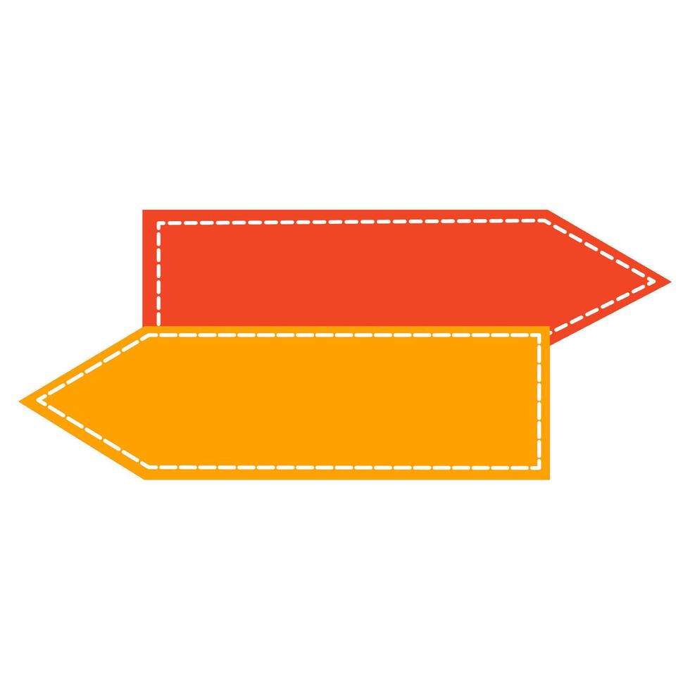 Arrow label banner vector