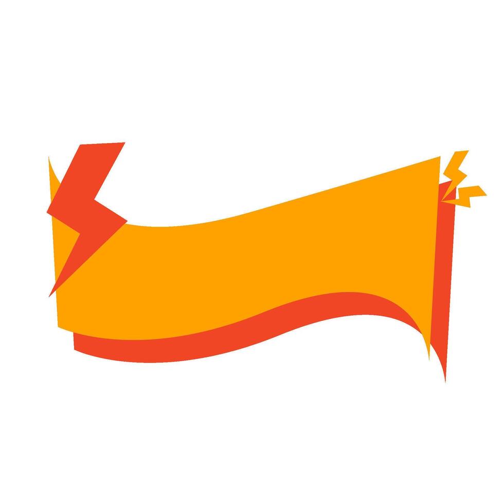 Sign label banner vector