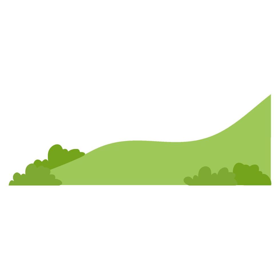 Green field view vector