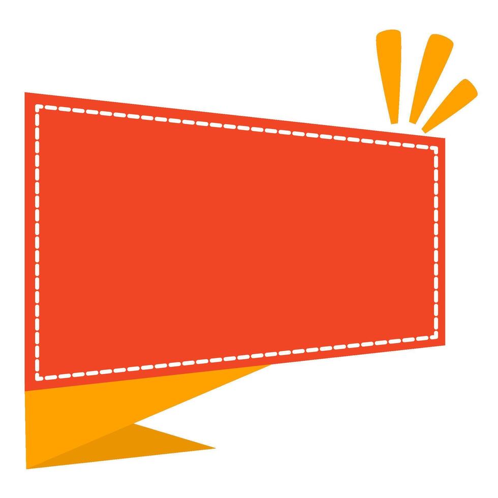 Shape label banner shop vector