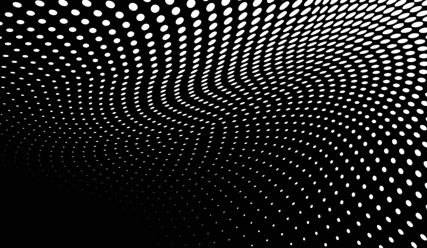 black and white dots halftone background vector