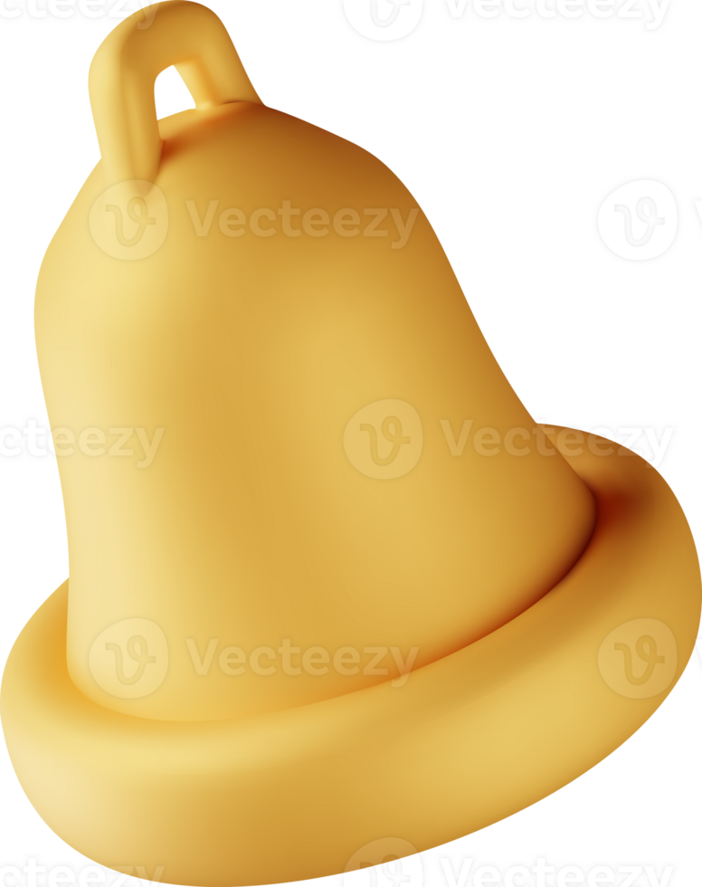 3D Notification bell symbol icon png