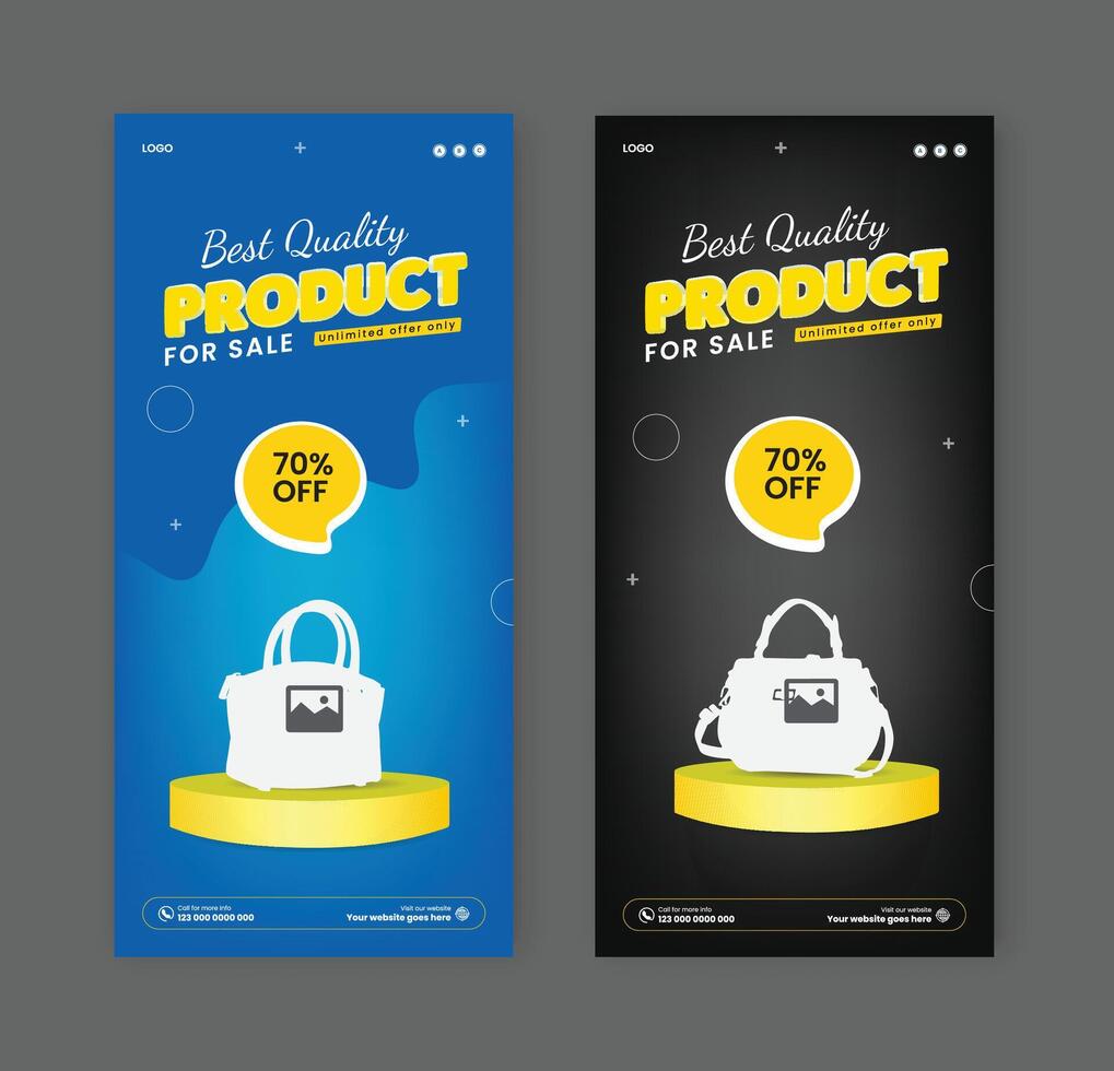 Best Quality product dl flyer design, Black Friday sale rack card design template vector