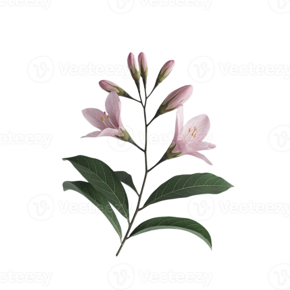 Elegant kemuning flowers on a see-through background png