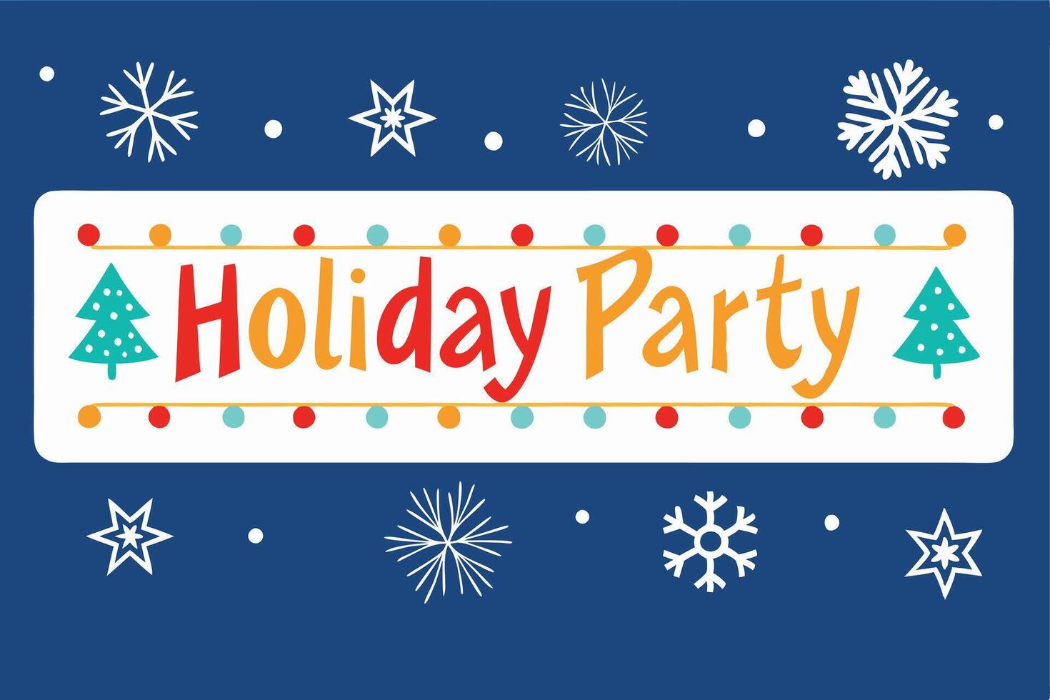 Holiday Celebration Invitation With Geometric Design vector