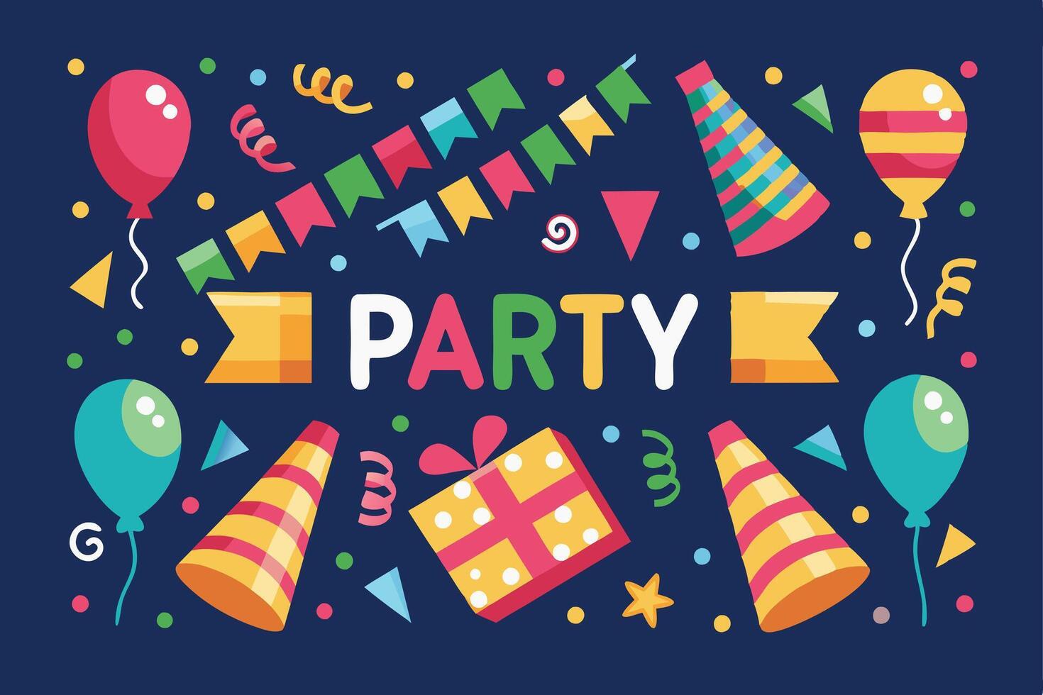 Hand drawn carnival elements collection vector