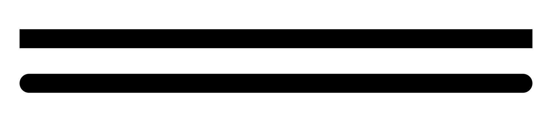 Thin straight line. Stripe series thin line isolated on white background. vector