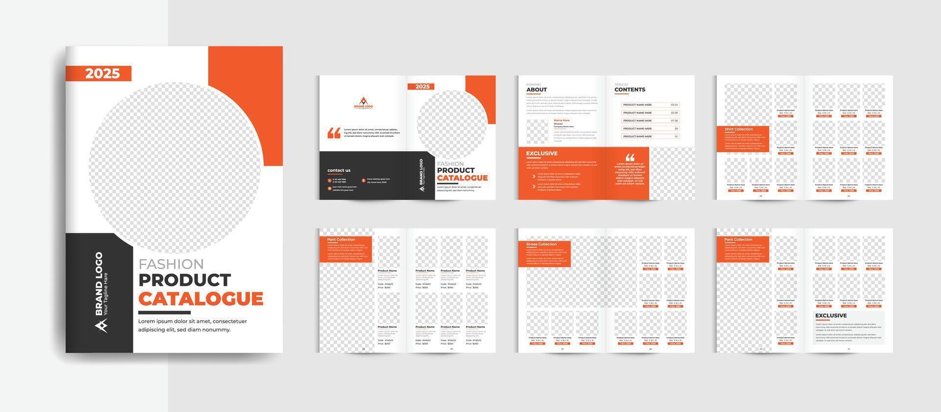 Product catalog or catalogue template design vector