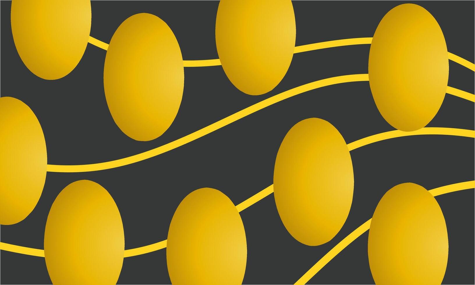 illustrator graphics of abstract background simple circles and lines pattern gold color vector