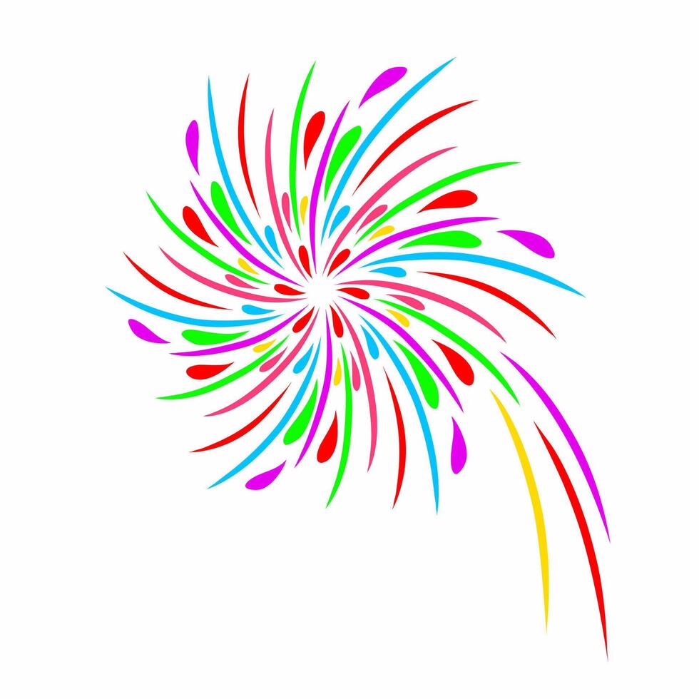 illustrator graphics of design elements colorful fireworks splashes vector
