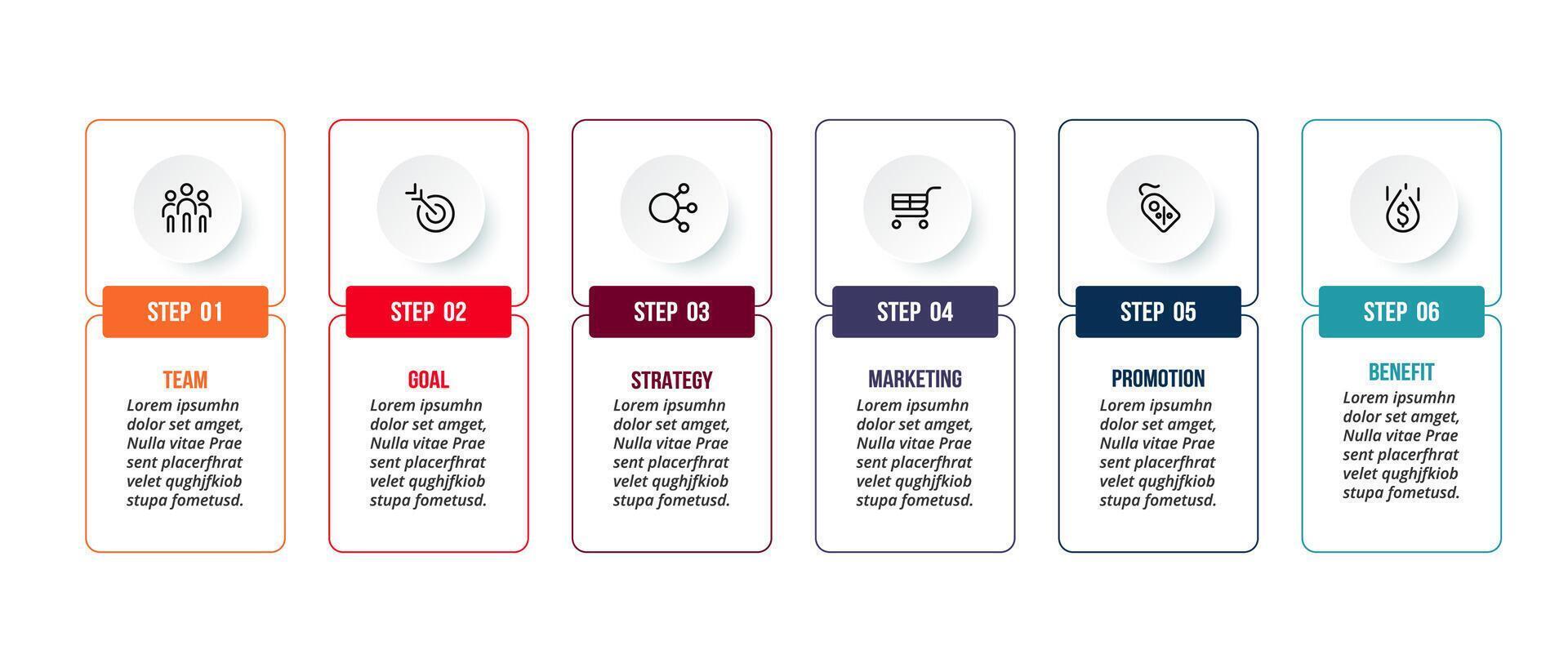 Infographic template for presentation. vector