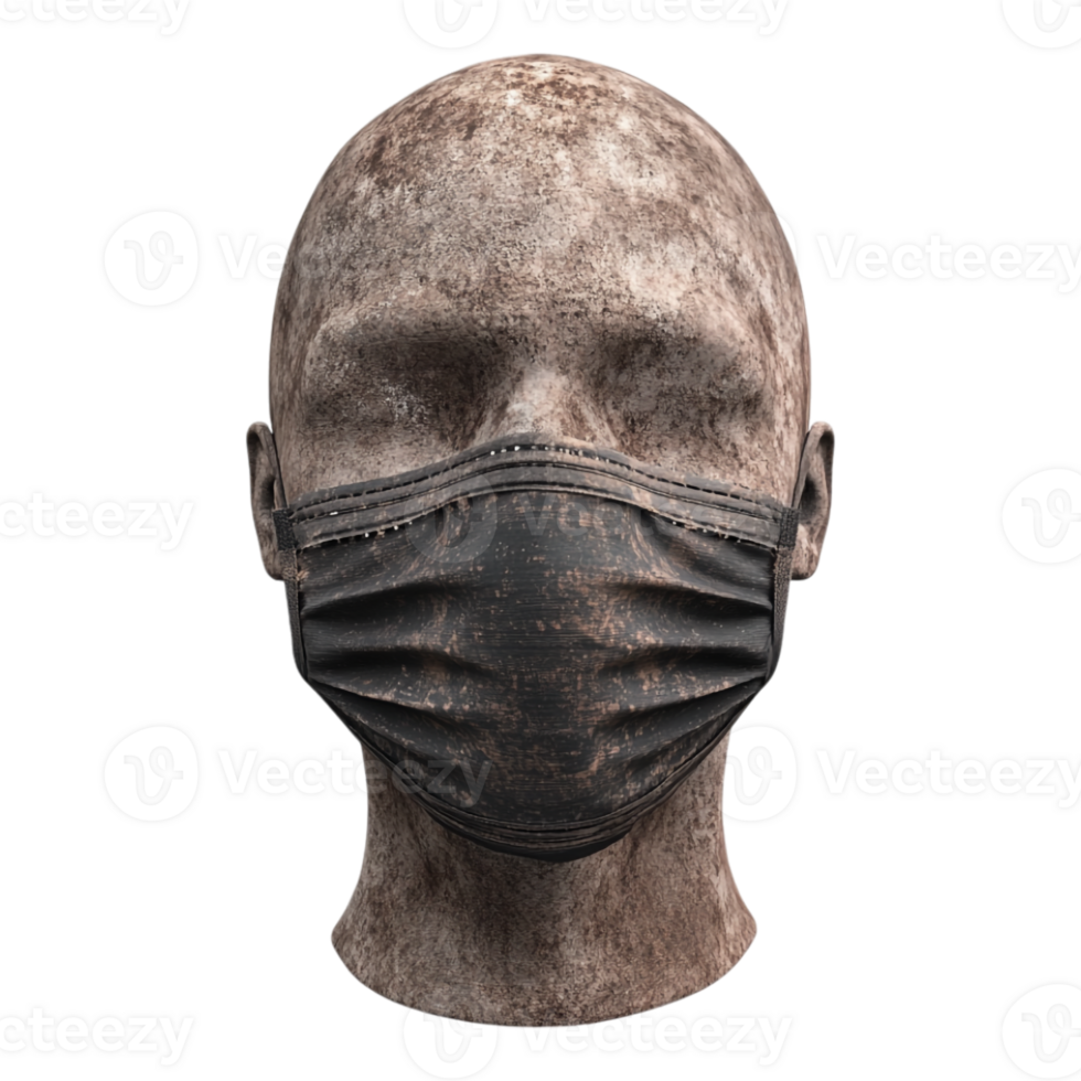 A man's head with a mask on it png