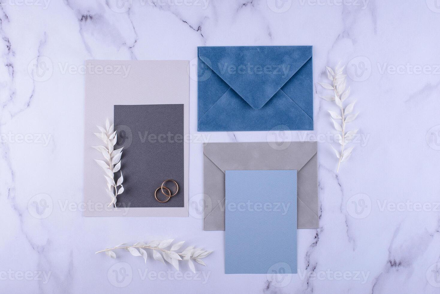Wedding invitation card. Save the date concept photo