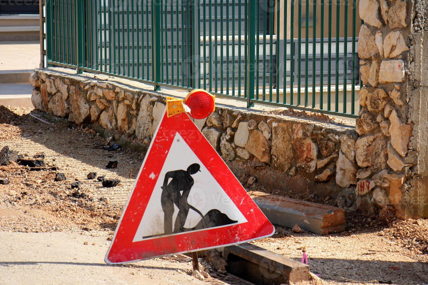 Road signs and direction signs in Israel photo